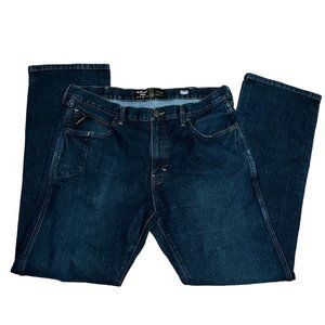 Ariat Mens Jeans Size 38/34 Straight Work Dark Wash Rebar M5